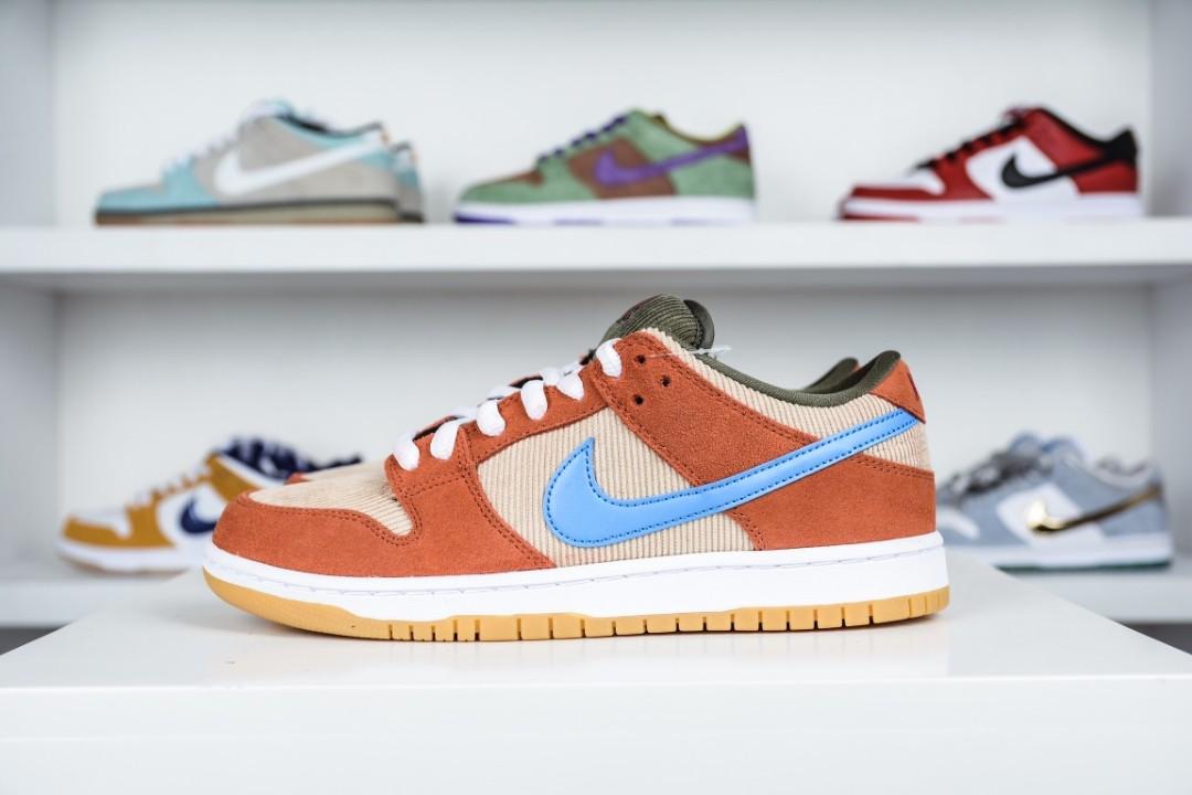 Nike SB Dunk Low suede corduroy