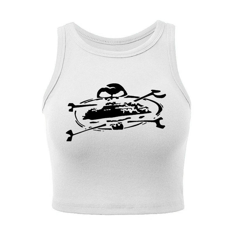 skull tank top
