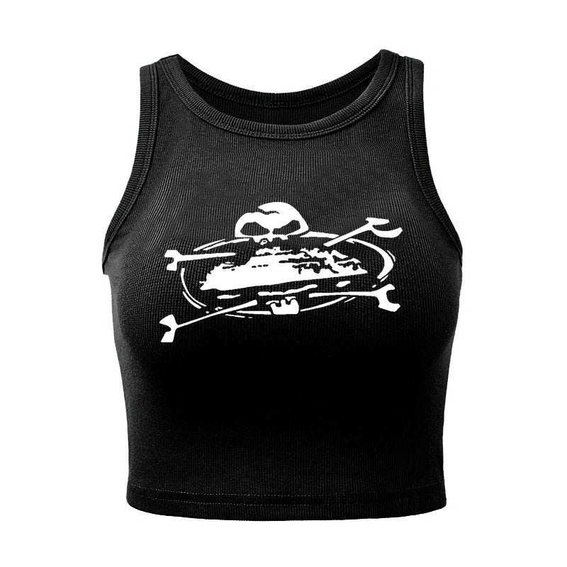 skull tank top