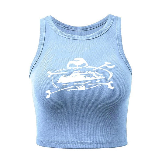 skull tank top