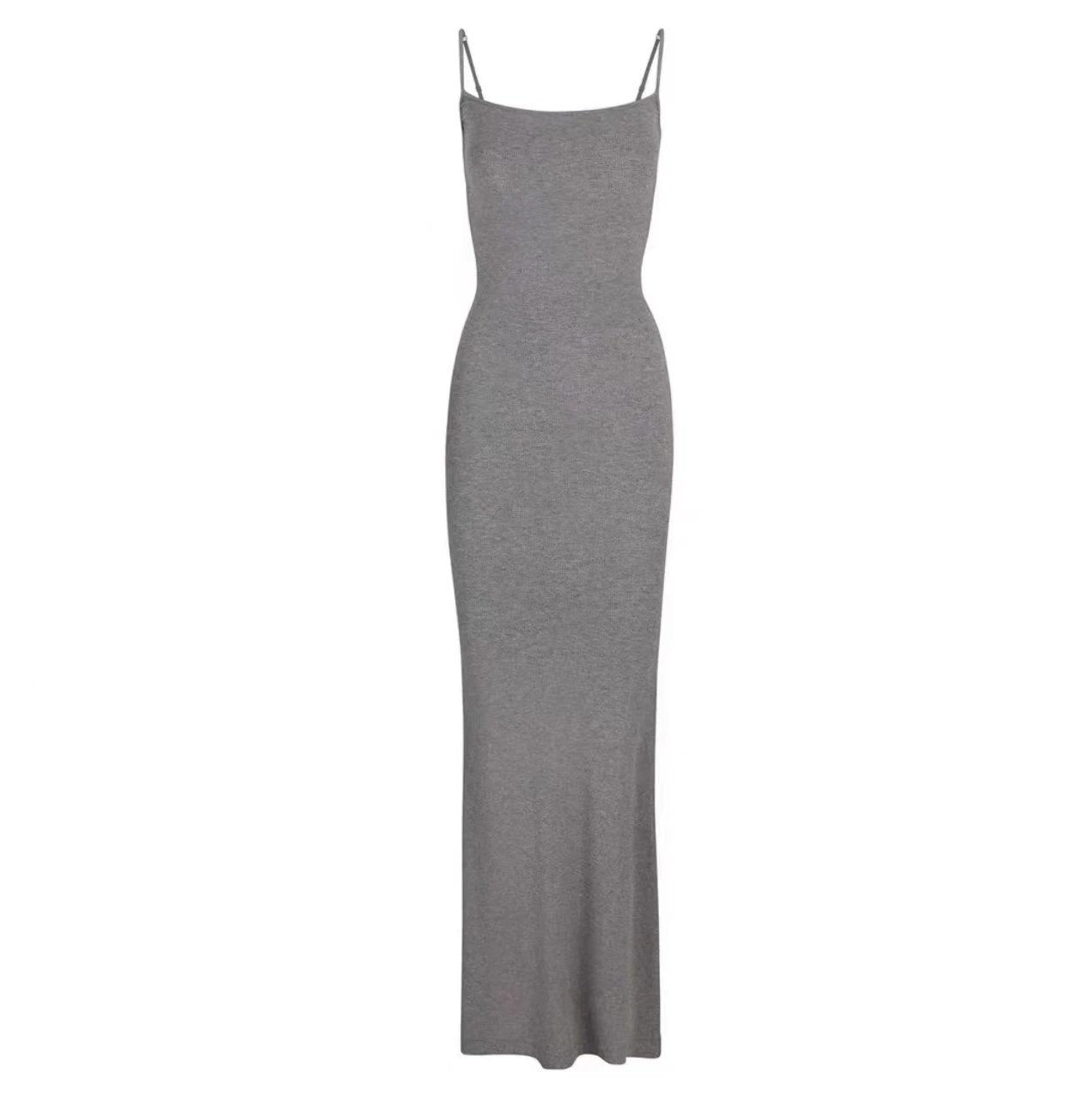 Women's Bateau Neck Spaghetti Straps High Waist Slim Hip Wrap Maxi Dress Party Prom Evening Dress