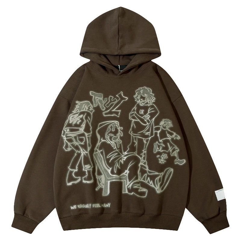 Graffiti Printed Hoodie