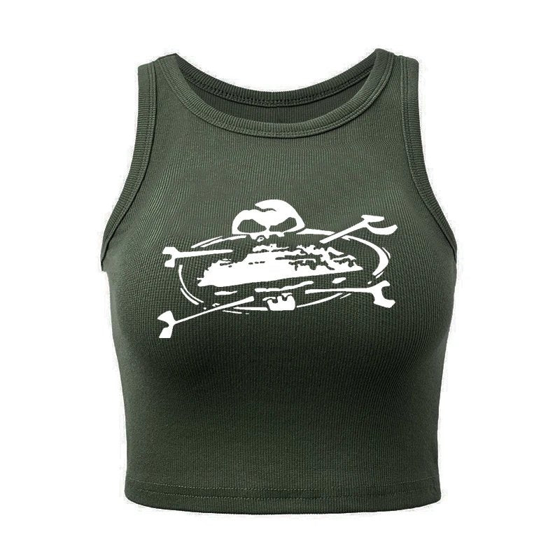 skull tank top